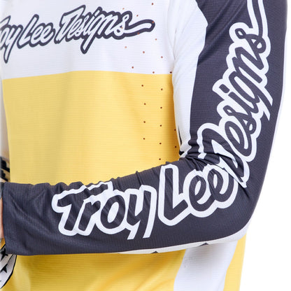 Maillot TROY LEE DESIGNS SPRINT PRO YO MOTO Mangas Largas Negro/Amarillo