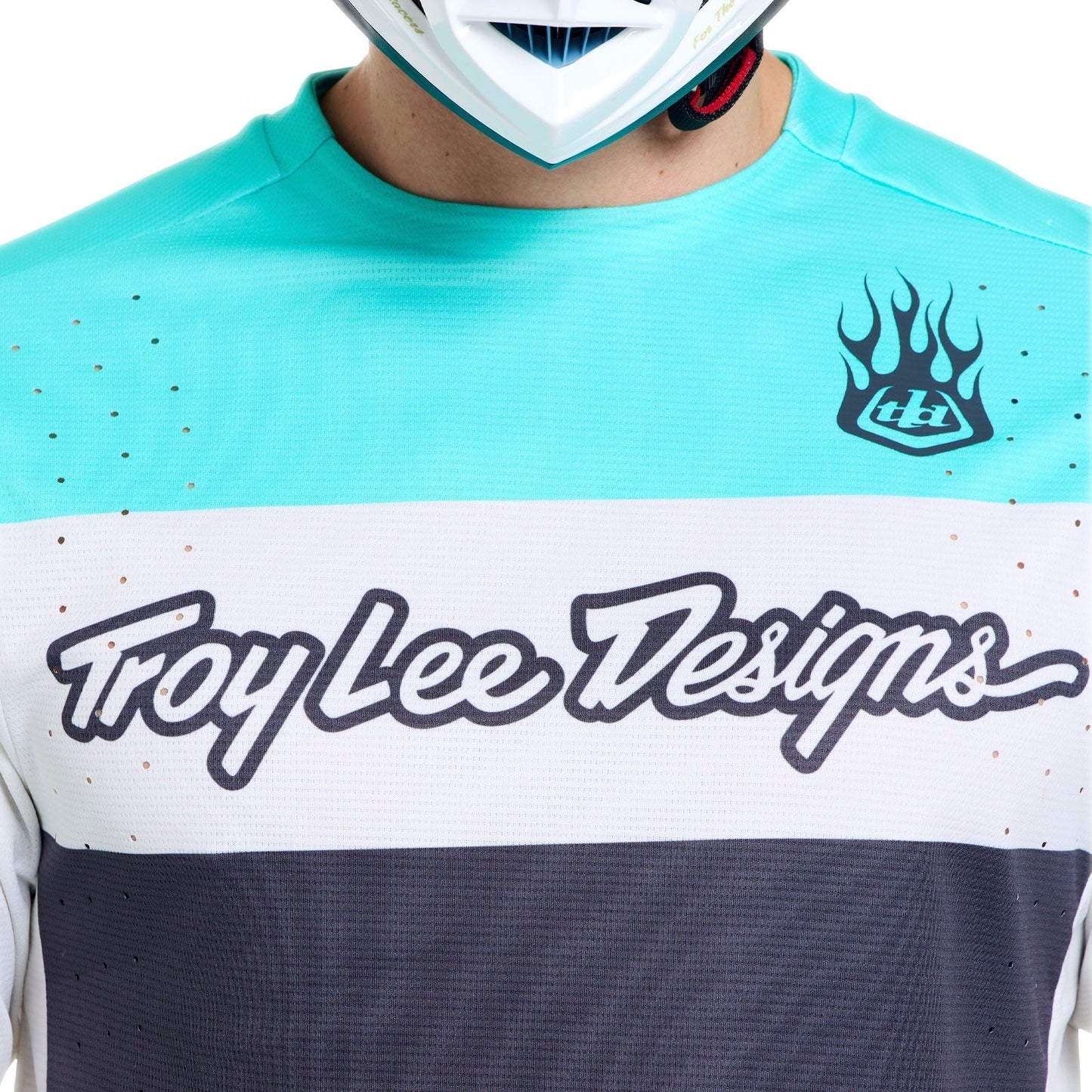 Maillot de manga larga TROY LEE DESIGNS SPRINT PRO YO MOTO Negro/Azul