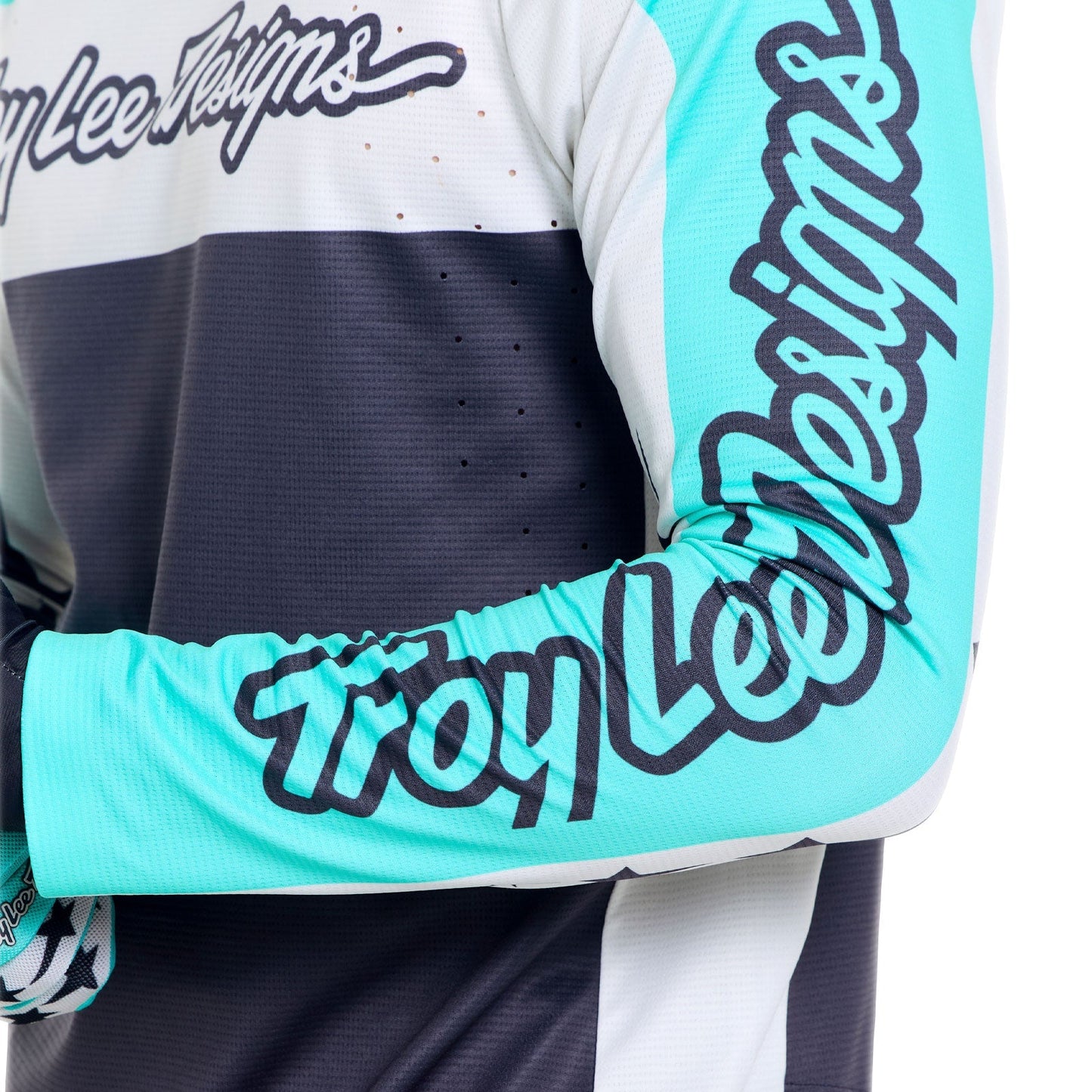 Maillot de manga larga TROY LEE DESIGNS SPRINT PRO YO MOTO Negro/Azul