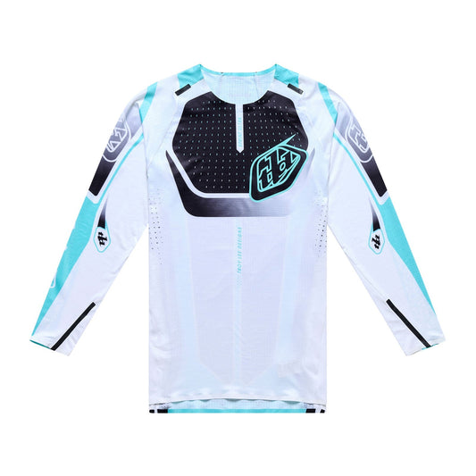 Maillot de manga larga TROY LEE DESIGNS SPRINT ULTRA PROTON Blanco/Azul