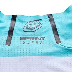 Maillot de manga larga TROY LEE DESIGNS SPRINT ULTRA PROTON Blanco/Azul
