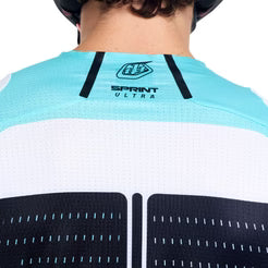 Maillot de manga larga TROY LEE DESIGNS SPRINT ULTRA PROTON Blanco/Azul