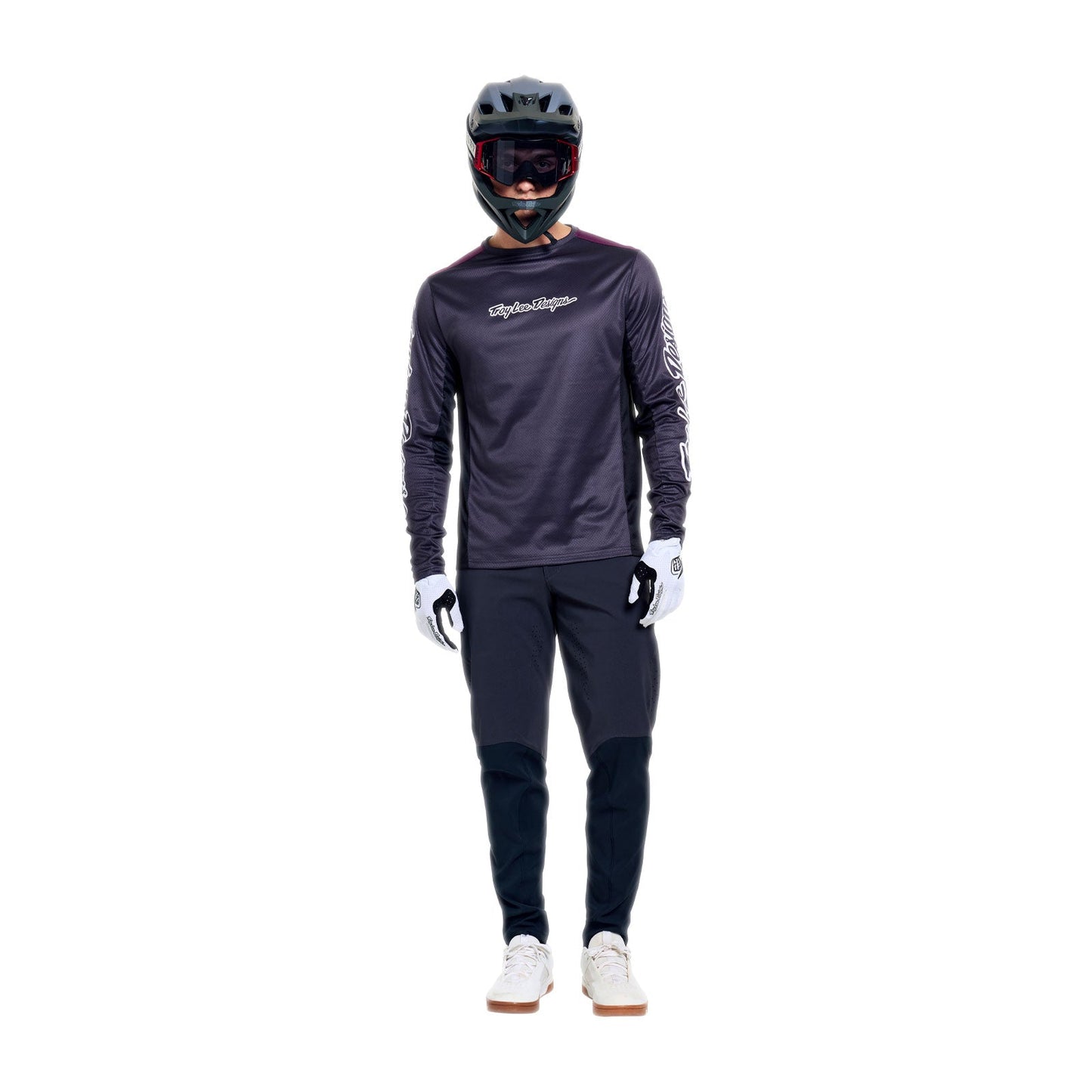 TROY LEE DESIGNS STAGE SIGNATURE Maillot Manga Larga Carbono