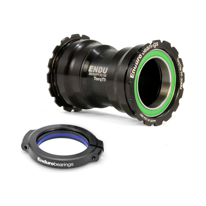 Caja de pedalier ENDURO BEARINGS TORQTITE PF30 Eje 30mm (Narrow) Acero Inoxidable Negro