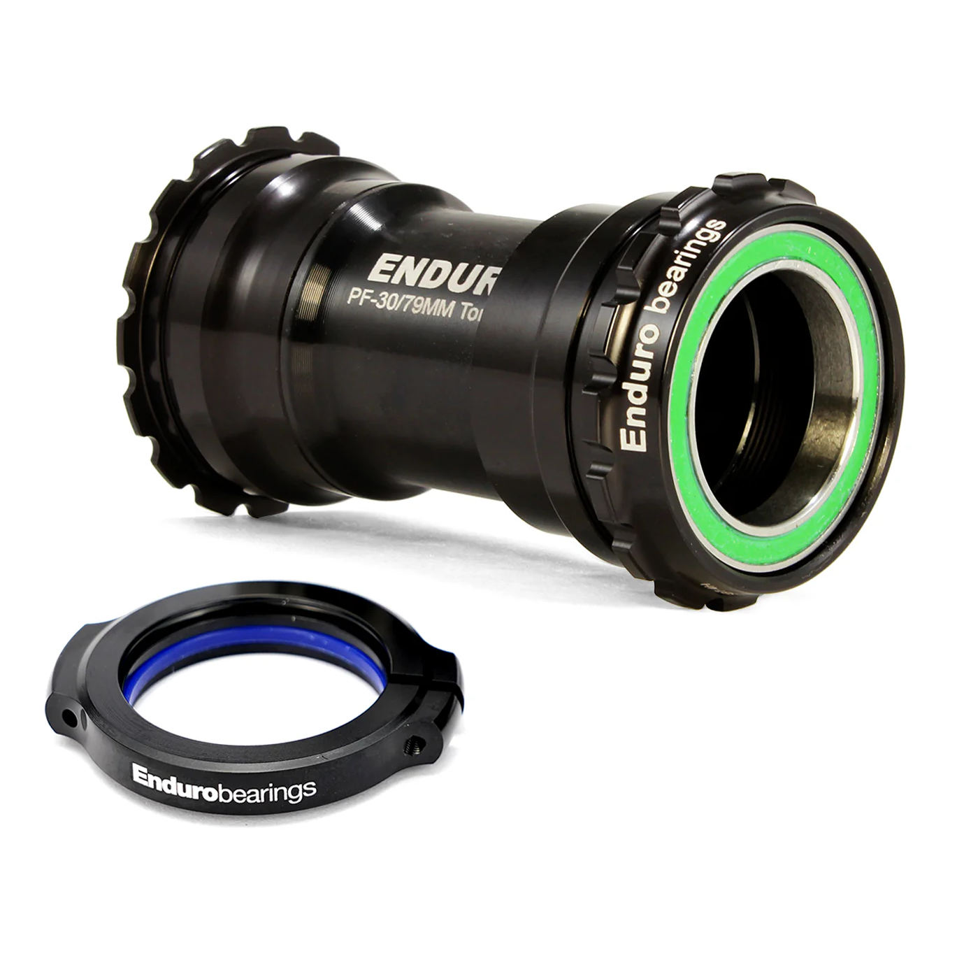 RODAMIENTOS ENDURO TorqTite BBright Eje de pedalier 30mm Acero inoxidable Negro