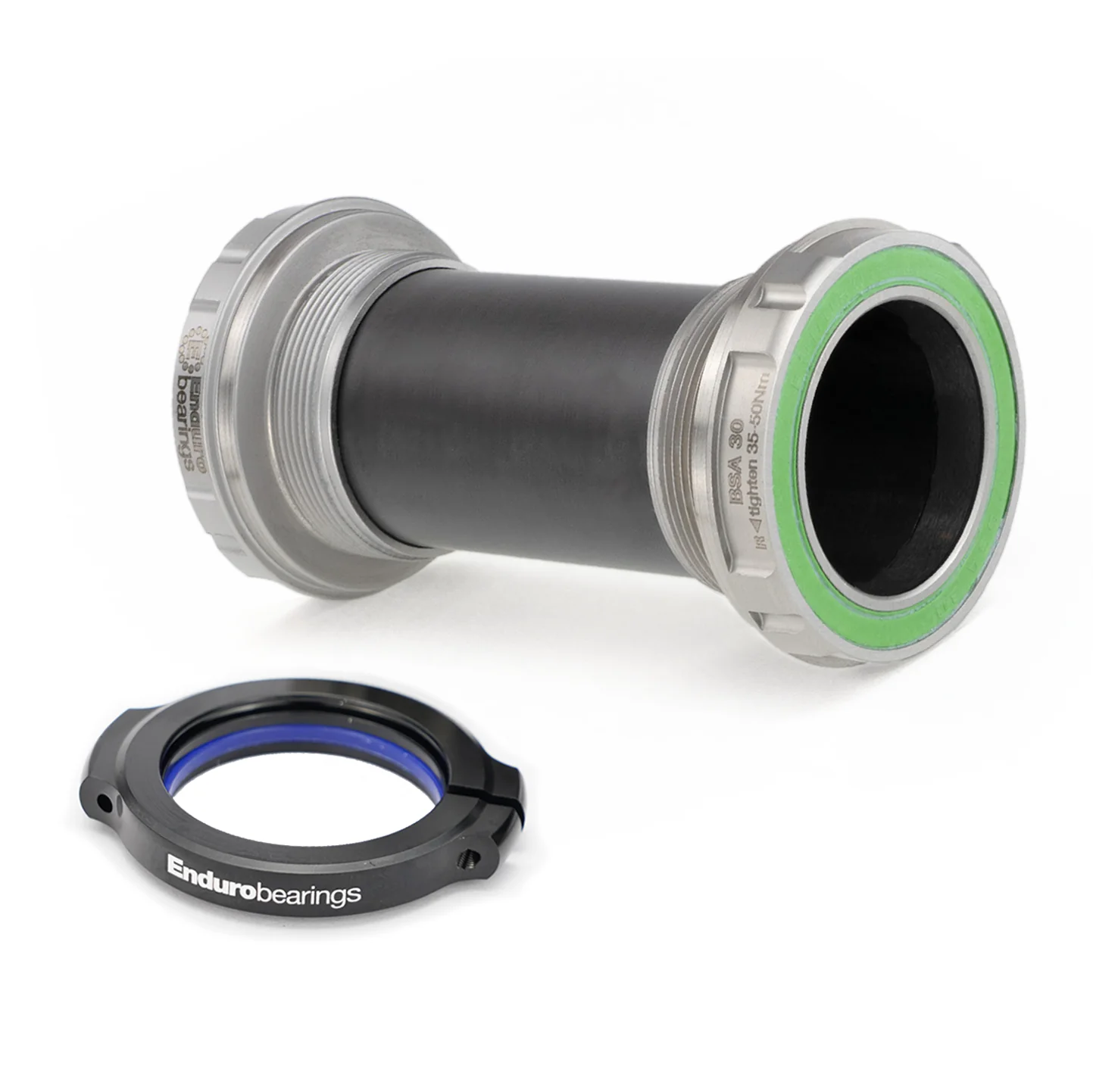 RODAMIENTOS ENDURO BSA 68/73mm eje de pedalier 30mm Maxhit Integrated 440c Plata
