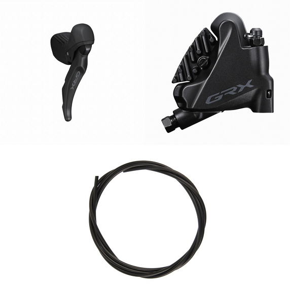 Palanca Derecha y Pinza Trasera SHIMANO GRX ST-RX610 + BR-RX400 Flat Mount 12V