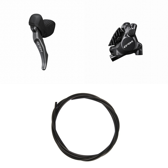 Palanca Izquierda Mono y Pinza Delantera SHIMANO GRX ST-RX820-LA + BR-RX820 Flat Mount
