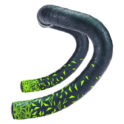 Cinta de Manillar SUPACAZ SUPER STICKY KUSH STAR FADE Negro/Verde