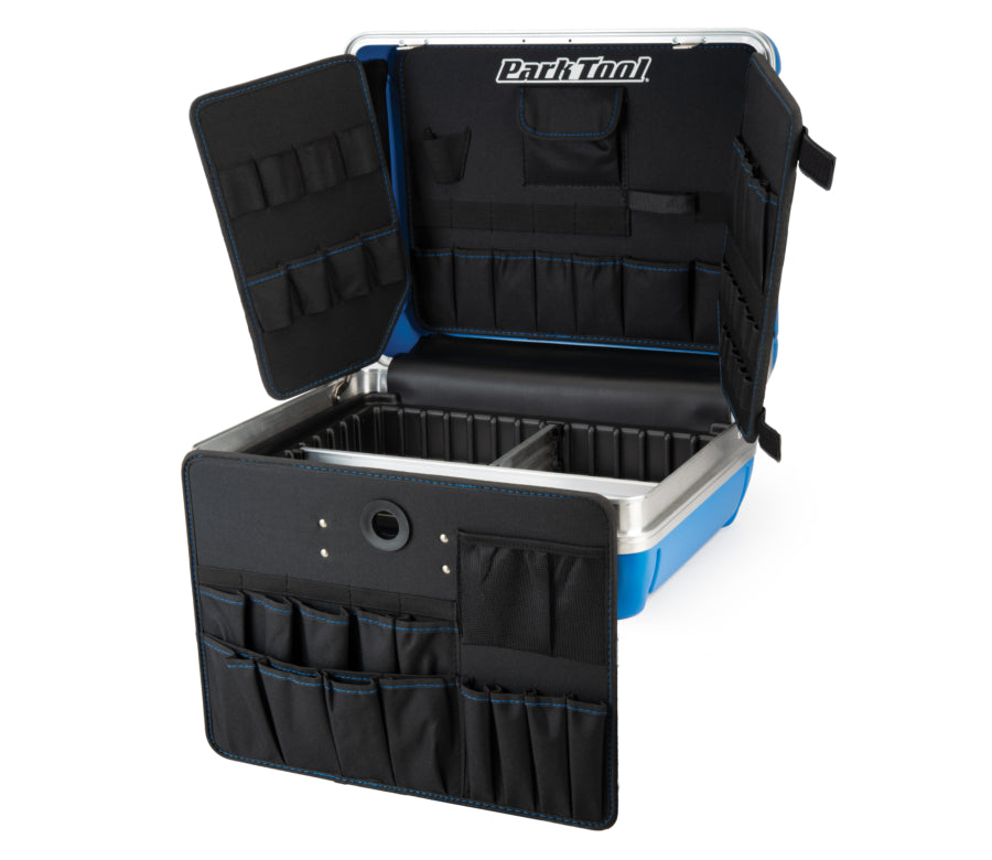 Park Tool BX-2.2, maletín abierto visto de frente
