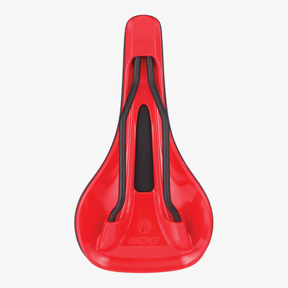 Sillín SDG BEL-AIR V3 MAX Raíles Lux-Alloy Negro/Rojo