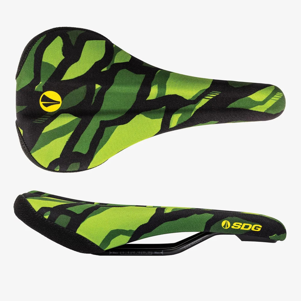 Sillín SDG BEL-AIR V3 TERRA FIRMA Rails Lux Alloy Camo Green