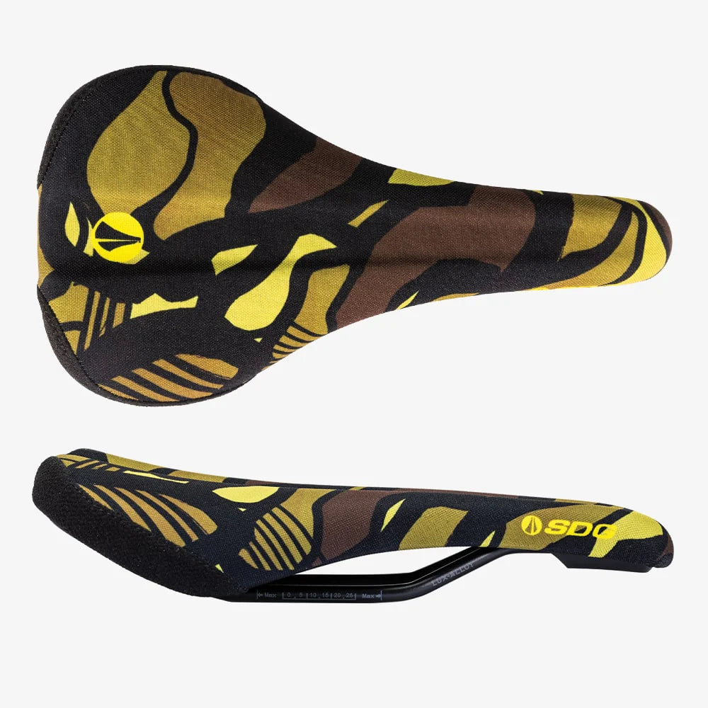 Sillín SDG BEL-AIR V3 TERRA FIRMA Rails Lux Alloy Camo Yellow