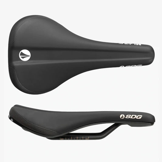 Sillín de acero SDG BEL-AIR V3 Air Foam Rails Negro