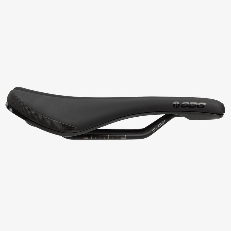 Sillín SDG Bel-Air V3 Lux-Alloy negro, vista de perfil