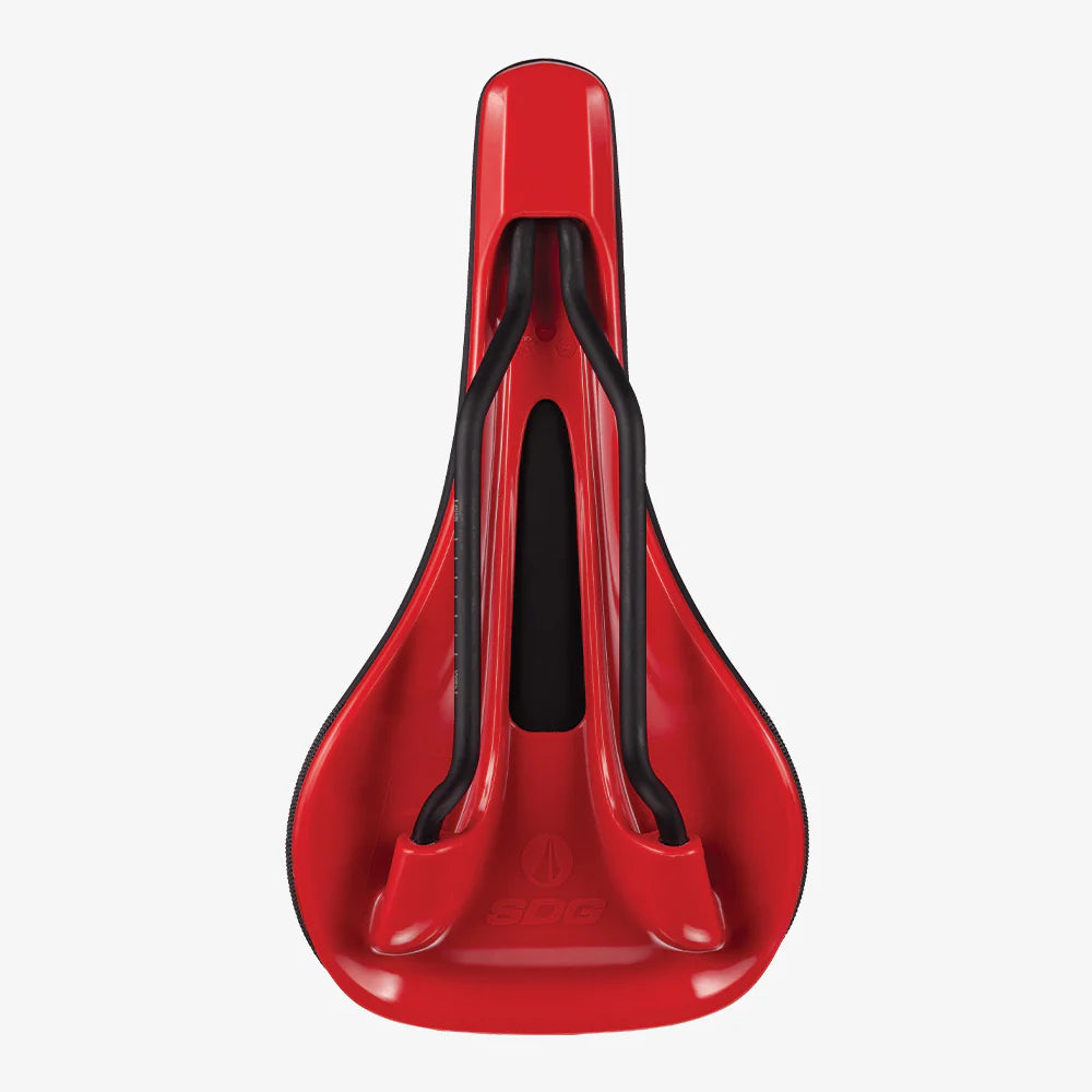 Sillín SDG BEL-AIR V3 Rails Lux Alloy Negro/Rojo