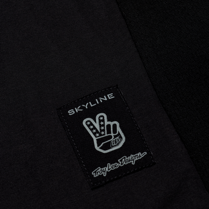 Maillot TROY LEE DESIGNS SKYLINE RIDE TEE SIGNATURE Mangas Largas Negro