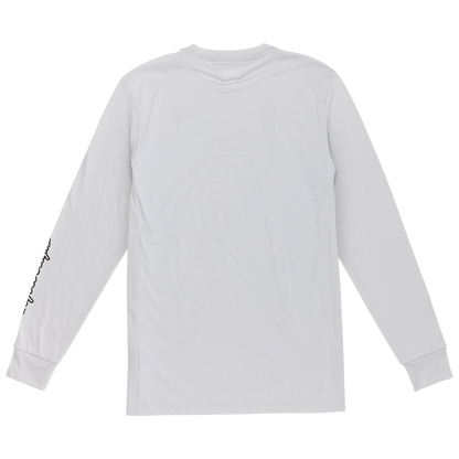 Maillot TROY LEE DESIGNS SKYLINE RIDE TEE SIGNATURE Mangas Largas Gris