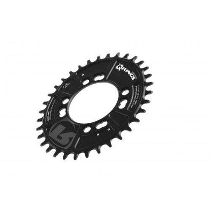 Plato Mono Ovalado 9/10/11/12V ROTOR QX1 NARROW WIDE 4 Agujeros 76 mm