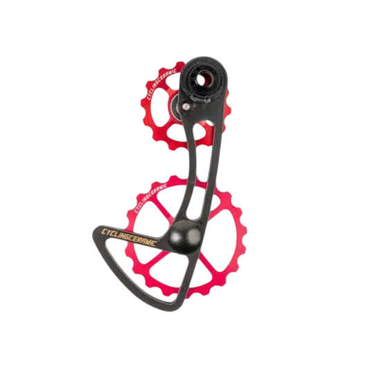 Cambio Oversize CYCLING CERAMIC para Campagnolo EPS 12V Rojo