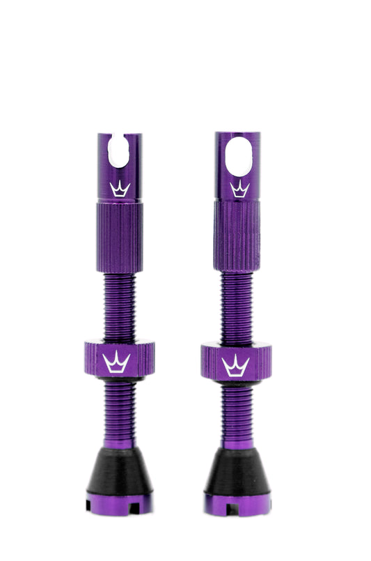 PEATY'S x Chris King MK2 Presta 42 mm Válvulas Tubeless (x2) Violeta