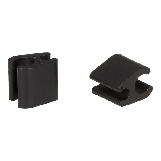 Kit de 10 sujetacables Duo Negro ELVEDES 4.1mm/4.1mm Plástico