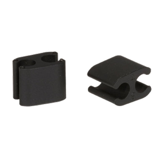Kit de 10 sujetacables ELVEDES Duo Negro 4,1mm/5mm Plástico