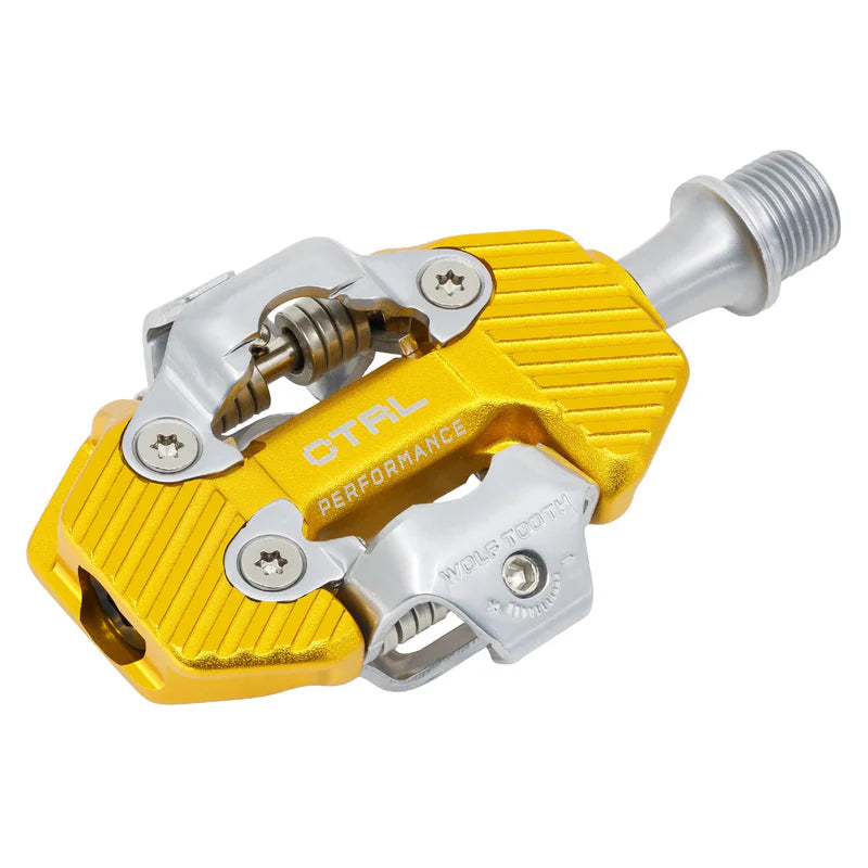Pedales WOLF TOOTH CTRL TRAIL PERFORMANCE sin clip, dorados