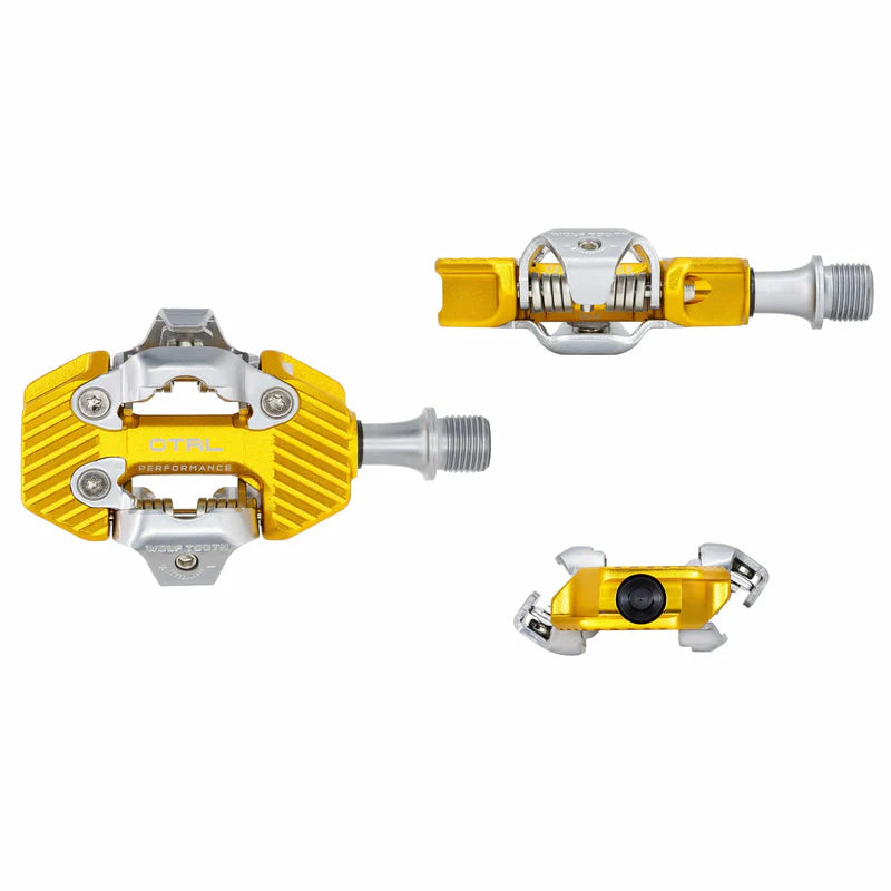 Pedales WOLF TOOTH CTRL TRAIL PERFORMANCE sin clip, dorados