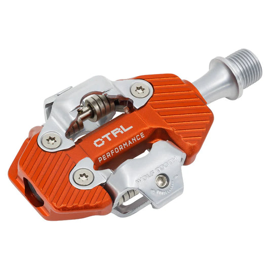 Pedales WOLF TOOTH CTRL TRAIL PERFORMANCE sin clip, color naranja