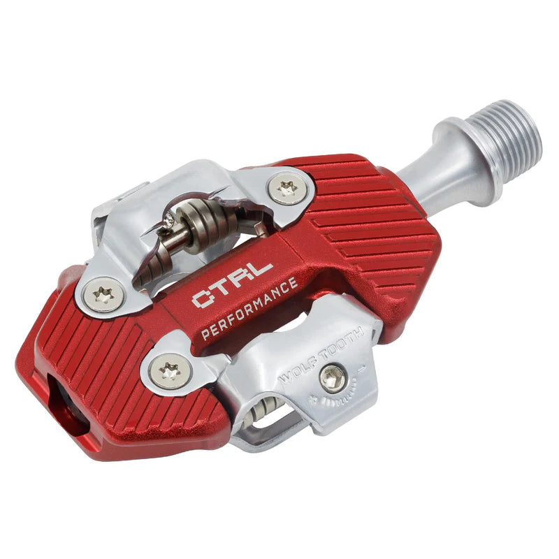 Pedales WOLF TOOTH CTRL TRAIL PERFORMANCE sin clip, rojos