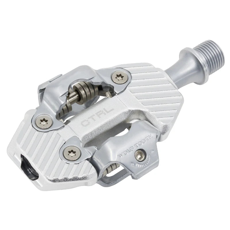 Pedales WOLF TOOTH CTRL TRAIL PERFORMANCE sin clip, color plata