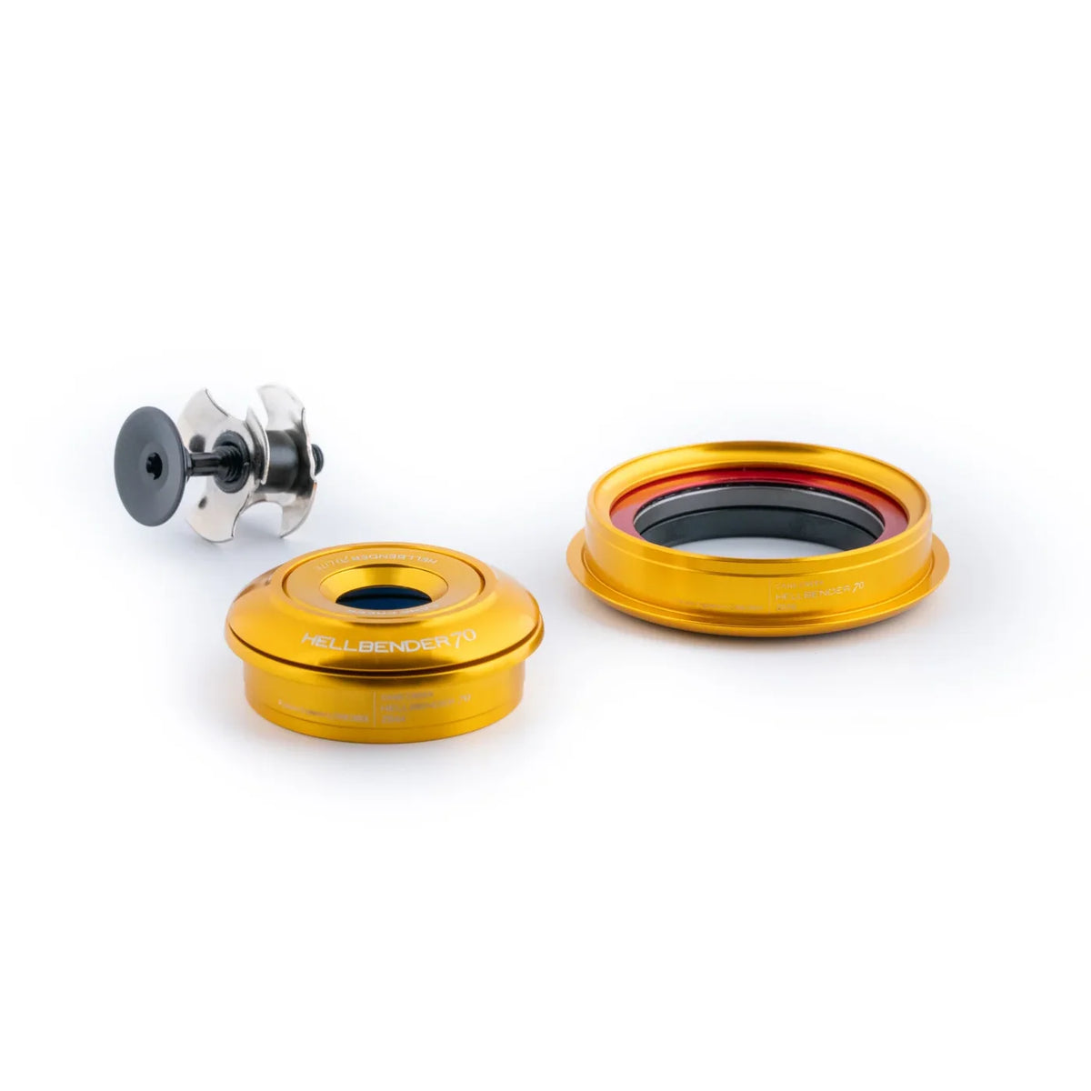 Dirección integrada cónica CANE CREEK Hellbender 70 Lite 1"1/8-1.5" IS42/IS52 dorada