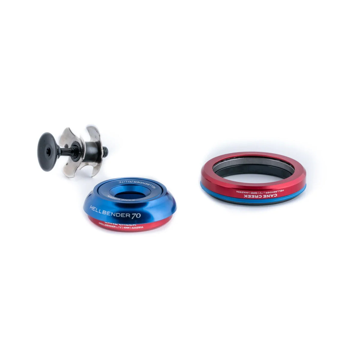 Dirección integrada cónica CANE CREEK Hellbender 70 Lite 1"1/8-1.5" IS42/IS52 azul