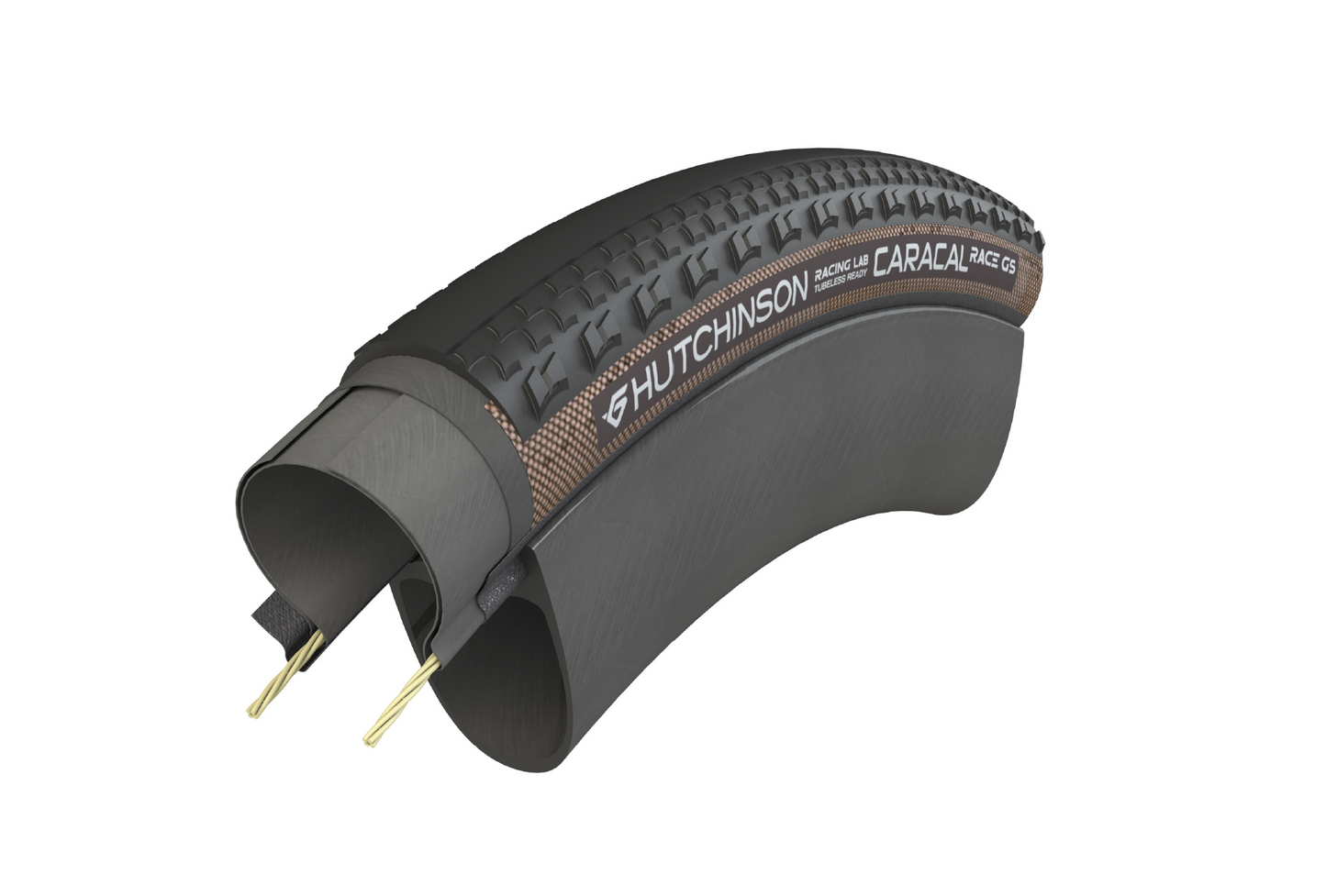 Neumático HUTCHINSON CARACAL RACE GS 700x40c Tubeless Ready Gris