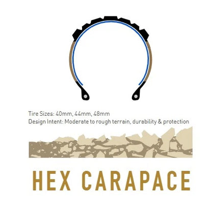 Neumático ENVE HEX CARAPACE 700c Tubeless Ready Beige