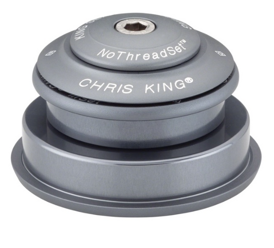 CHRIS KING INSET 2 Juego de dirección semi-integrado 1"1/8-1.5" ZS44/ZS56 Gris mate