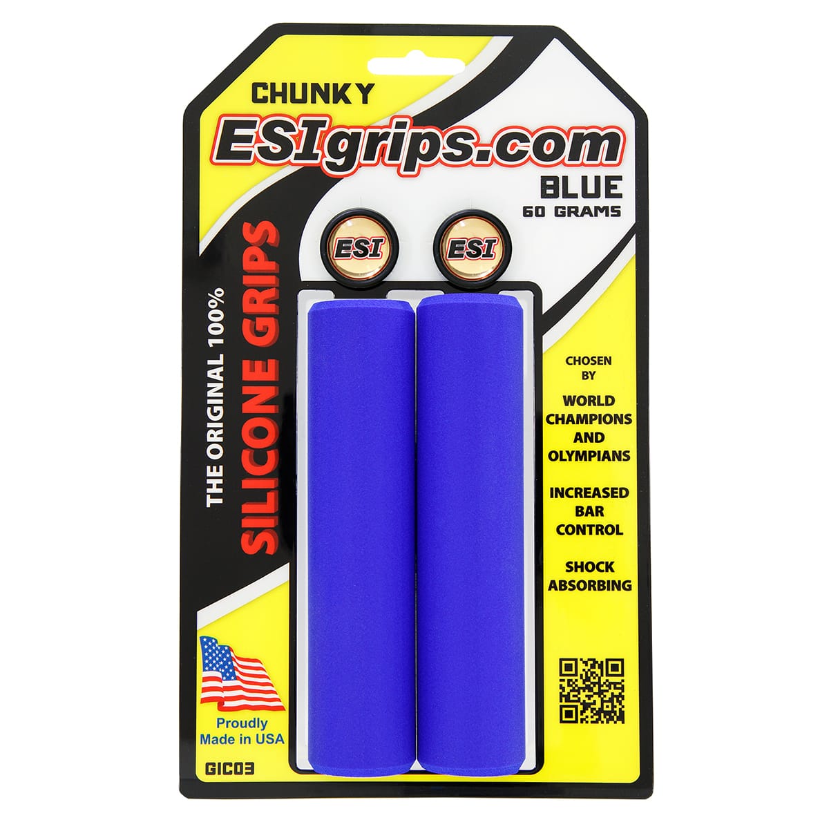 Puños ESI CHUNKY 130 mm Azul