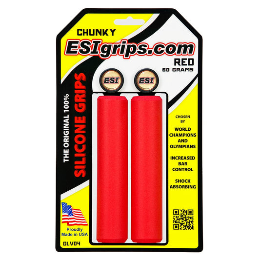 Puños ESI CHUNKY 130 mm Rojo