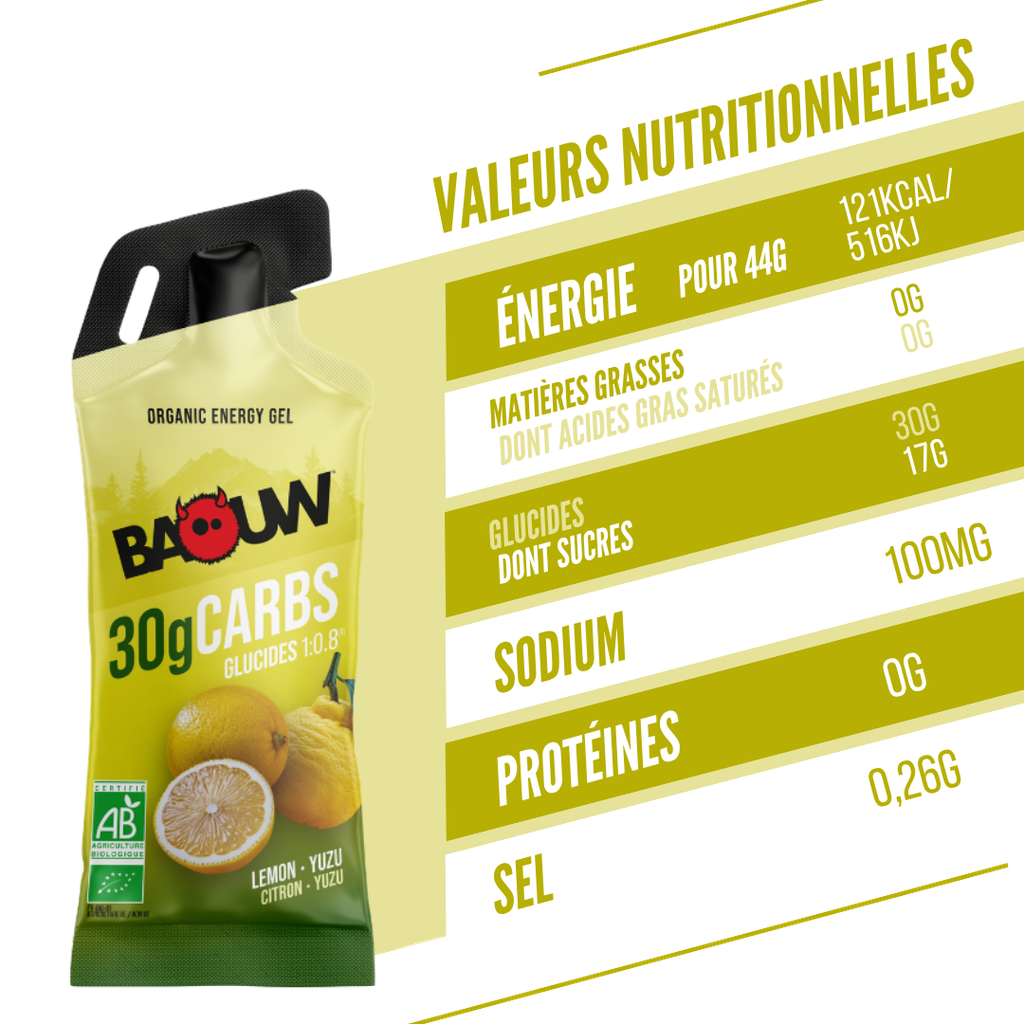 Gel Energético BAOW (44g) Limón/Yuzu