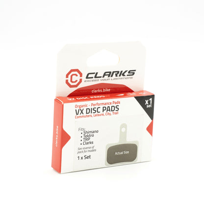 Pastillas Orgánicas CLARKS Shimano B05S-RX B03S B01S Deore Tektro