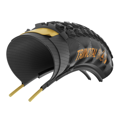 Neumático CONTINENTAL TRINOTAL Race Grip 29x2.40 Tubeless Ready Flexible Marrón