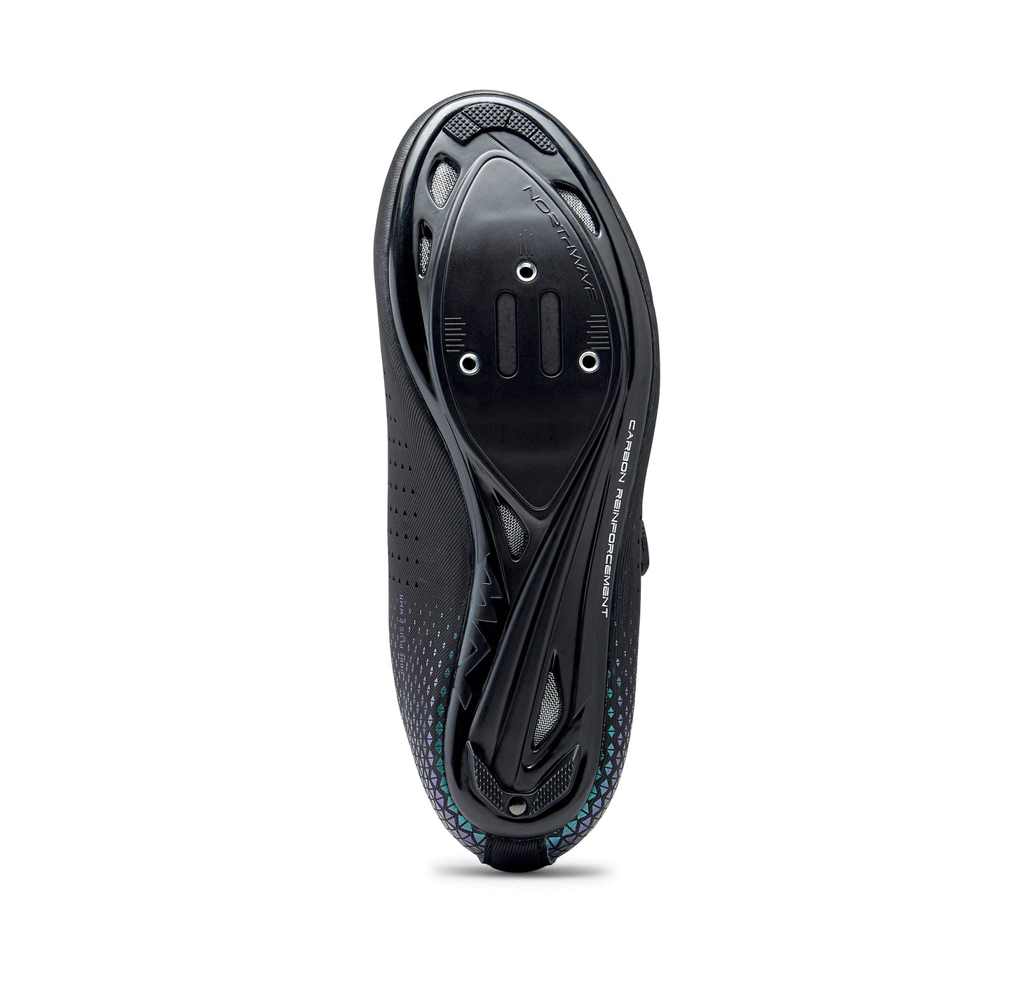 Zapatillas de carretera NORTHWAVE CORE PLUS 2 Negro/Irisado, Mujer
