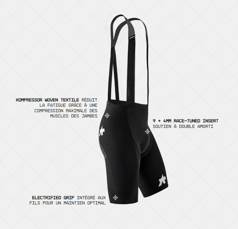 Culotte ASSOS EQUIPE RSR BOLIDE S11 Negro