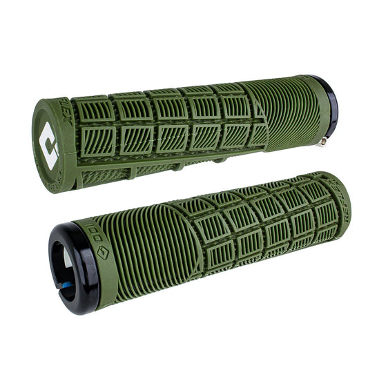 Puños ODI REFLEX XL Lock-on 135 mm Oliva
