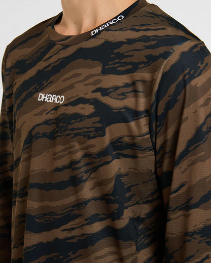 Maillot DHARCO GRAVITY RECON Mangas Largas Negro/Marrón