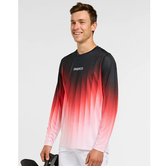 Maillot de manga larga DHARCO RACE PRISM Rojo