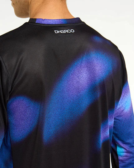 Maillot de manga larga DHARCO RACE VORTEX Negro/Morado