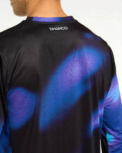 Maillot DHARCO RACE VORTEX Mangas Largas Negro/Violeta