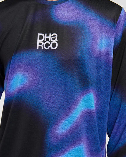 Maillot DHARCO RACE VORTEX Mangas Largas Negro/Violeta